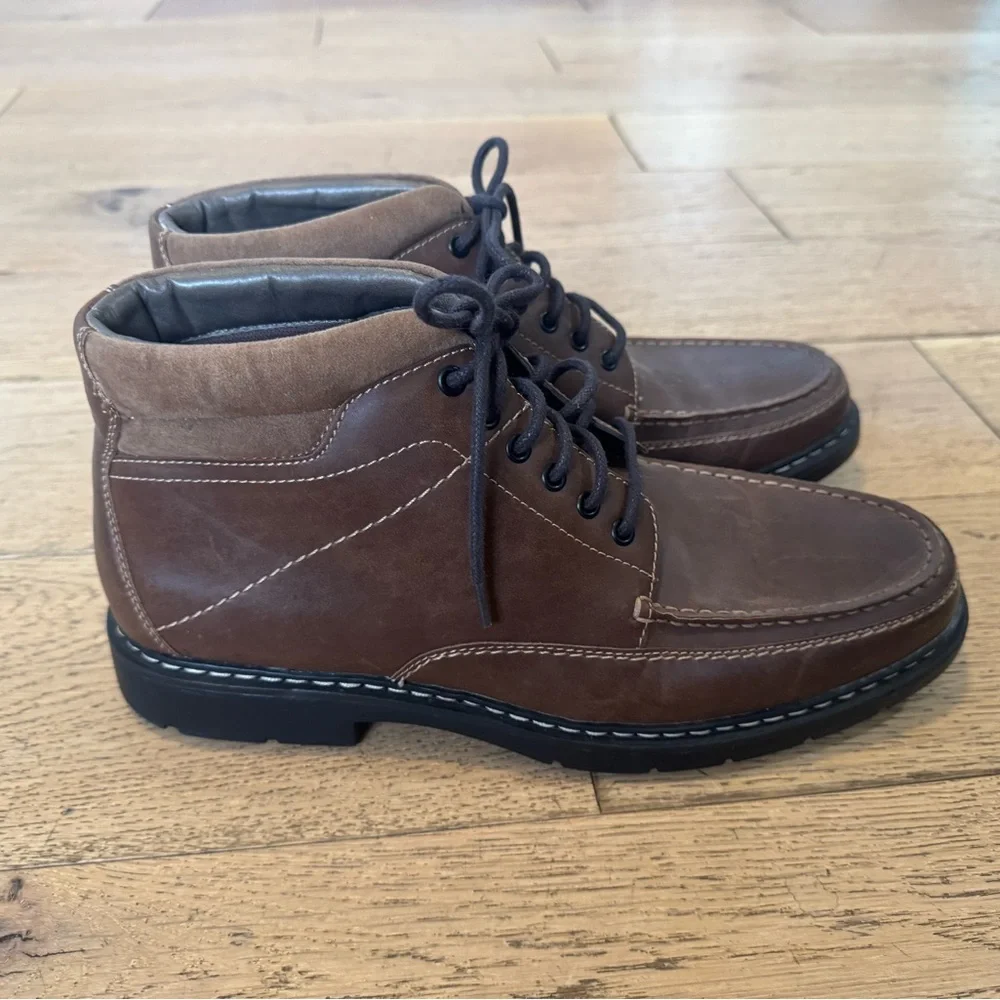 Dockers Landers Chukka Men's Brown‎ Leather Boots Sz 10M